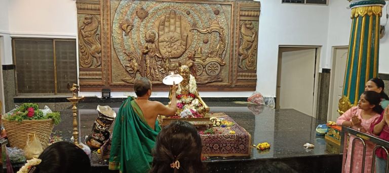 Special Phala Panchamrutha Abhisheka and Floral Decoration Mark Guru ...